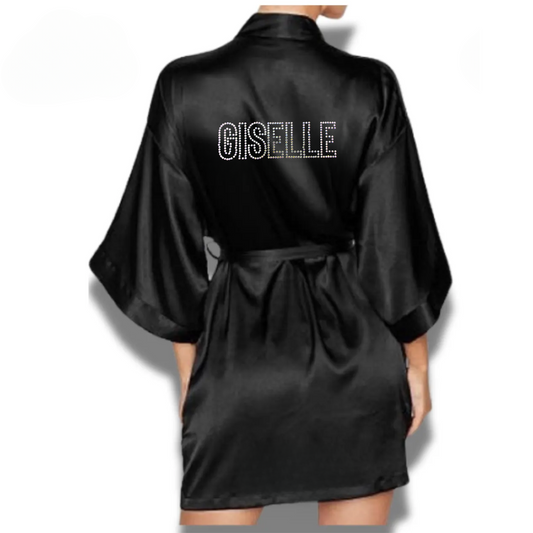 Personalized Rhinestone Robe