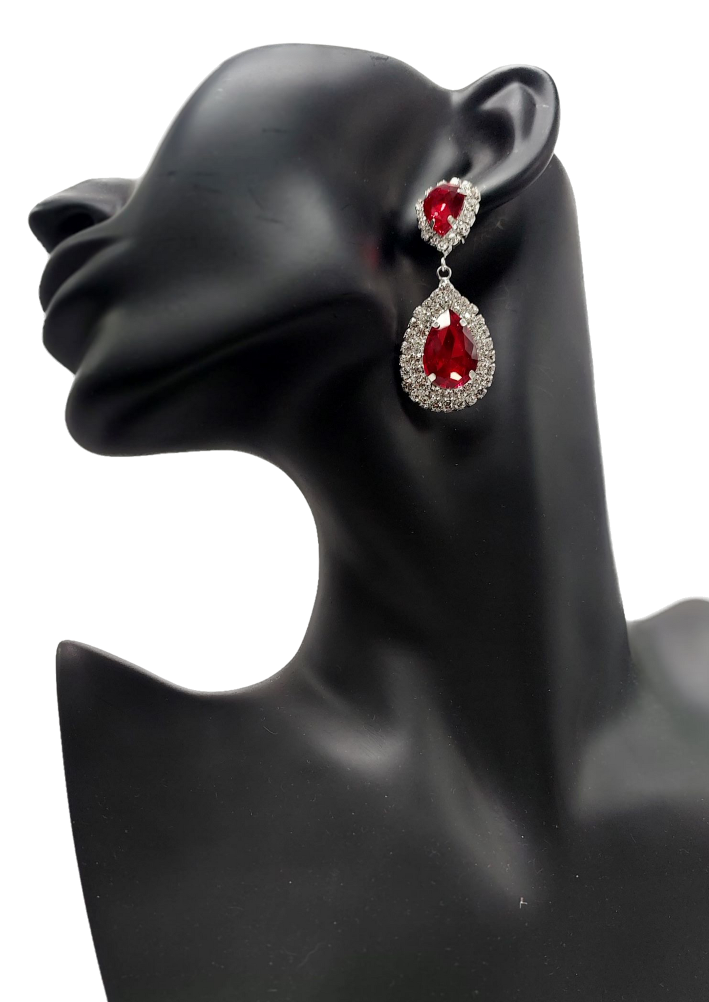 Drop Earrings RED 2 tears