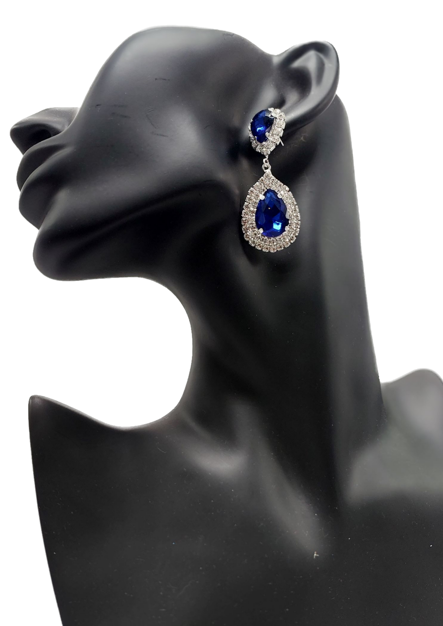 Drop Earrings Royal Blue 2 tears
