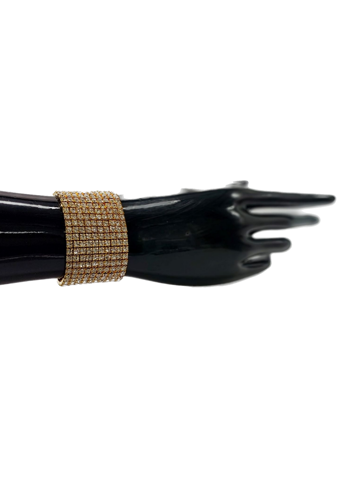 Bracelet 10 Row Crystal GOLD Setting