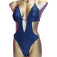 Navy Blue sequin  Custom  design