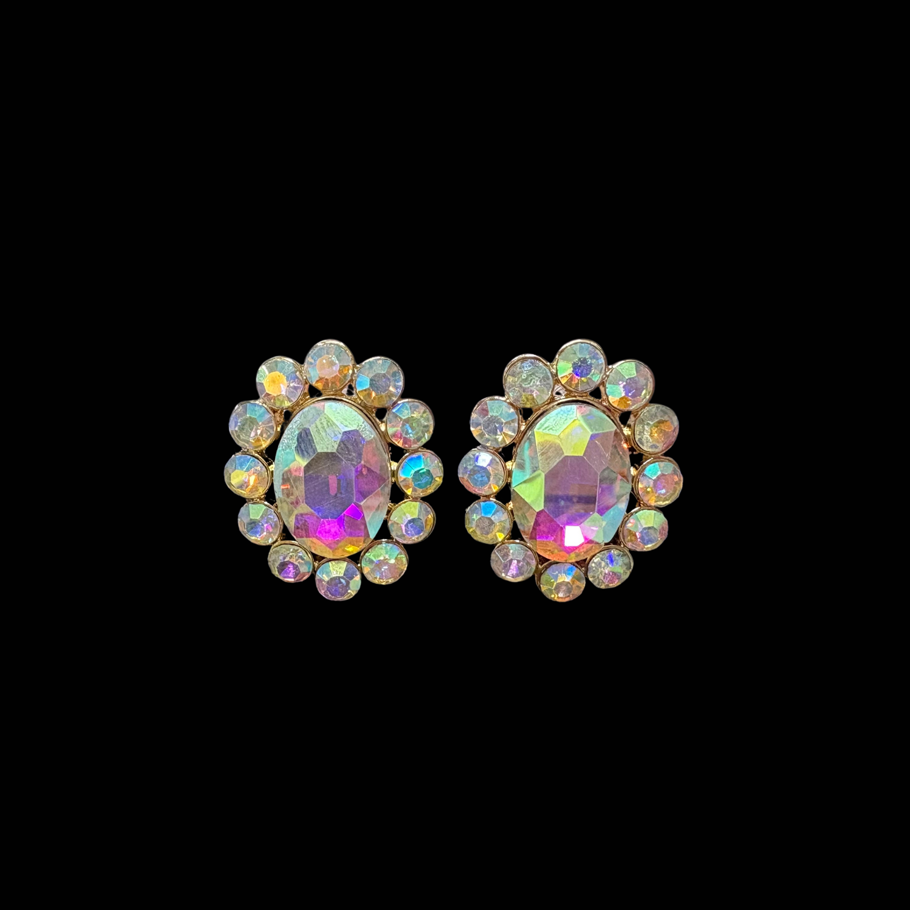 Ab Gold Gold AB Round Flower