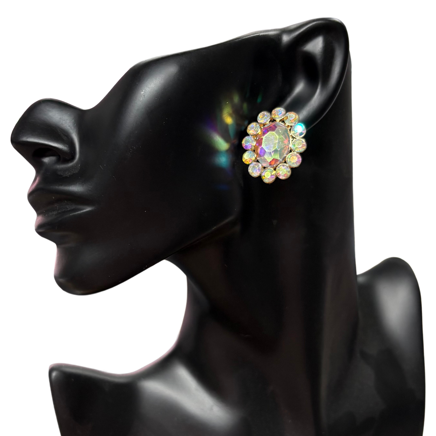 Gold AB Round Flower