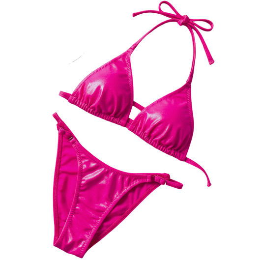 Metallic Foil Cerise