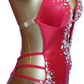 Red and Crystal 3 Strap side #6