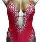 Red and Crystal 3 Strap side #6
