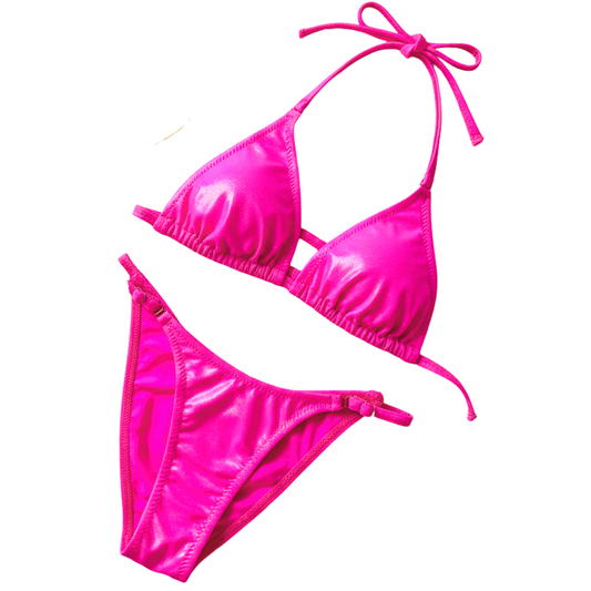 Metallic Foil Neon Barbie Pink