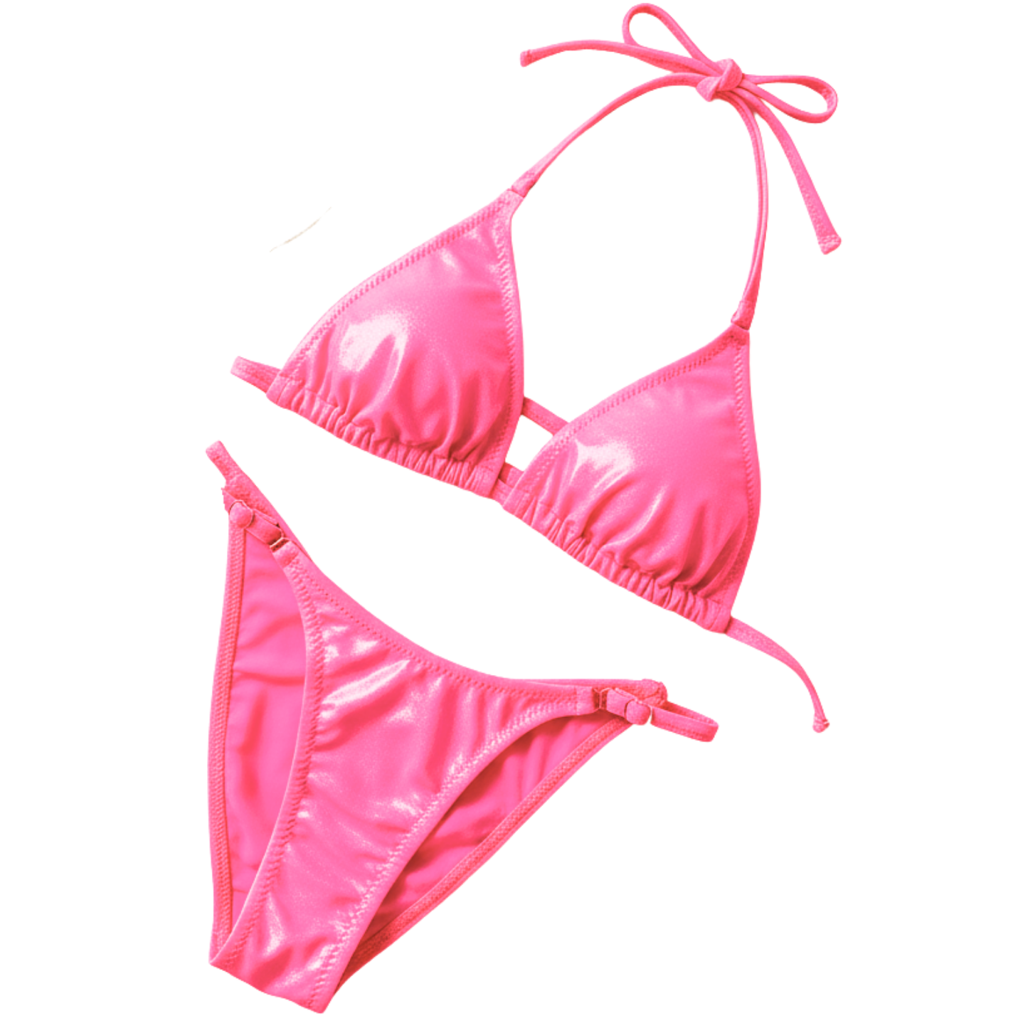 Metallic Foil Neon Coral