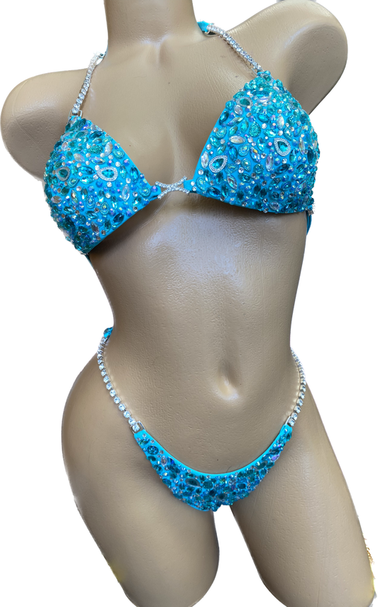 Aquamarine and sliver Mosaic