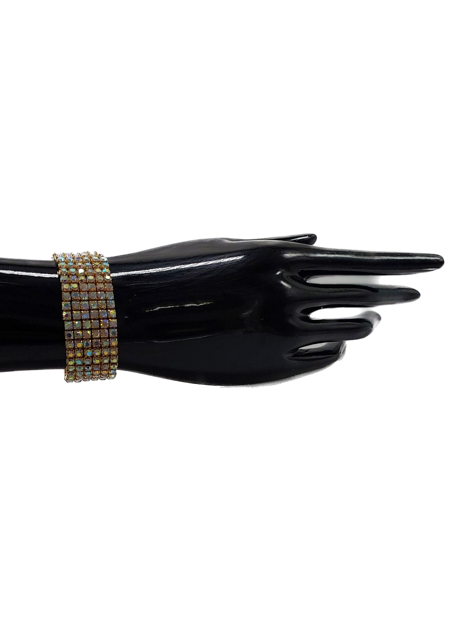 Ab Gold Bracelet 6 Row AB GOLD Setting